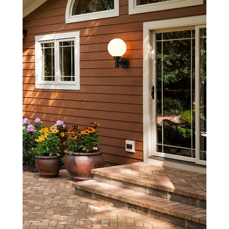 Image 4 Z-Lite Laurent 12 1/2" High Black Outdoor Wall Light more views