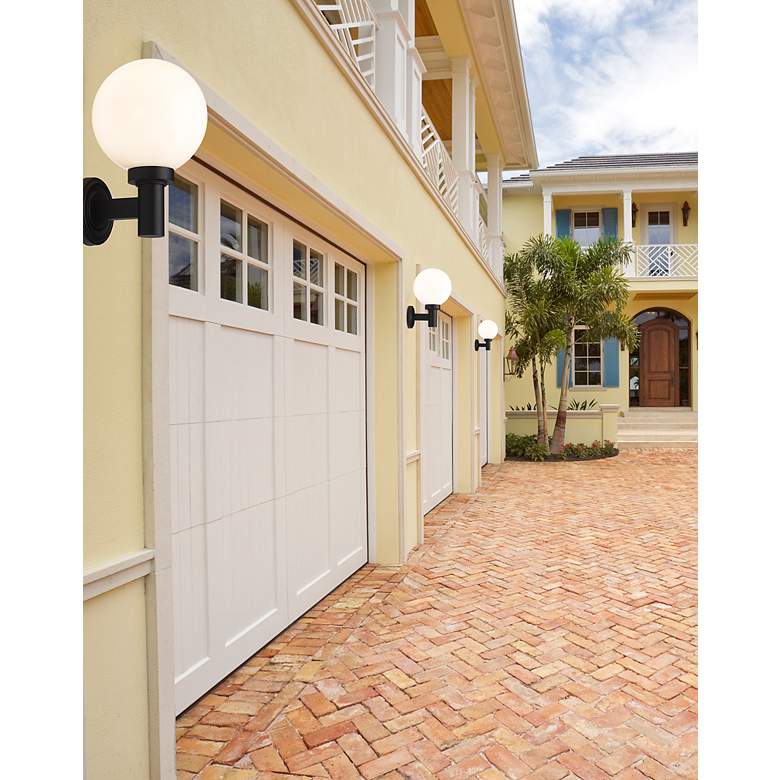 Image 5 Z-Lite Laurent 12 1/2" High Black Outdoor Wall Light more views