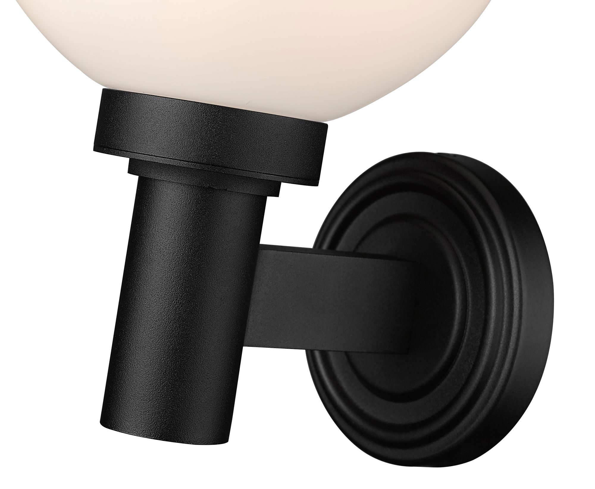 Z-Lite Laurent 12 1/2" High Black Outdoor Wall Light in scene