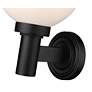 Z-Lite Laurent 12 1/2" High Black Outdoor Wall Light in scene