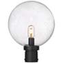 1_Z-Lite Laurent 15 3/4"H Black Clear Glass Outdoor Post Light