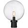 Z-Lite Laurent 15 3/4"H Black Clear Glass Outdoor Post Light
