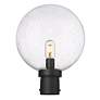2_Z-Lite Laurent 15 3/4"H Black Clear Glass Outdoor Post Light more views