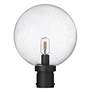 5_Z-Lite Laurent 15 3/4"H Black Clear Glass Outdoor Post Light more views