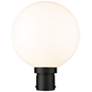 1_Z-Lite Laurent 15 3/4"H Black Opal Glass Outdoor Post Light