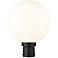 Z-Lite Laurent 15 3/4"H Black Opal Glass Outdoor Post Light