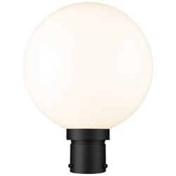 Z-Lite Laurent 15 3/4"H Black Opal Glass Outdoor Post Light