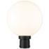 Z-Lite Laurent 15 3/4"H Black Opal Glass Outdoor Post Light