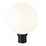 3_Z-Lite Laurent 15 3/4"H Black Opal Glass Outdoor Post Light more views