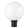 5_Z-Lite Laurent 15 3/4"H Black Opal Glass Outdoor Post Light more views