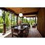 4_Z-Lite Laurent 15" High Black Outdoor Hanging Light more views