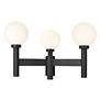 2_Z-Lite Laurent 18" High Black 3-Head Outdoor Post Light more views