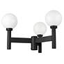 5_Z-Lite Laurent 18" High Black 3-Head Outdoor Post Light more views