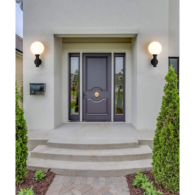 Image 4 Z-Lite Laurent 22 1/2" High Black Outdoor Wall Light more views