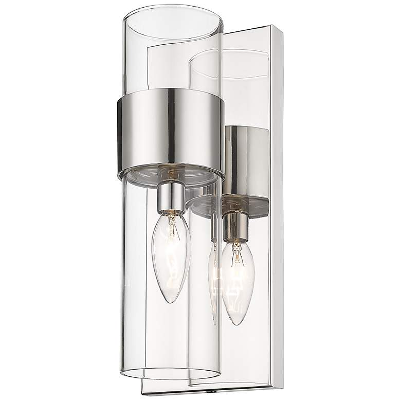 Image 3 Z-Lite Lawson 1 Light Wall Sconce in Polished Nickel more views