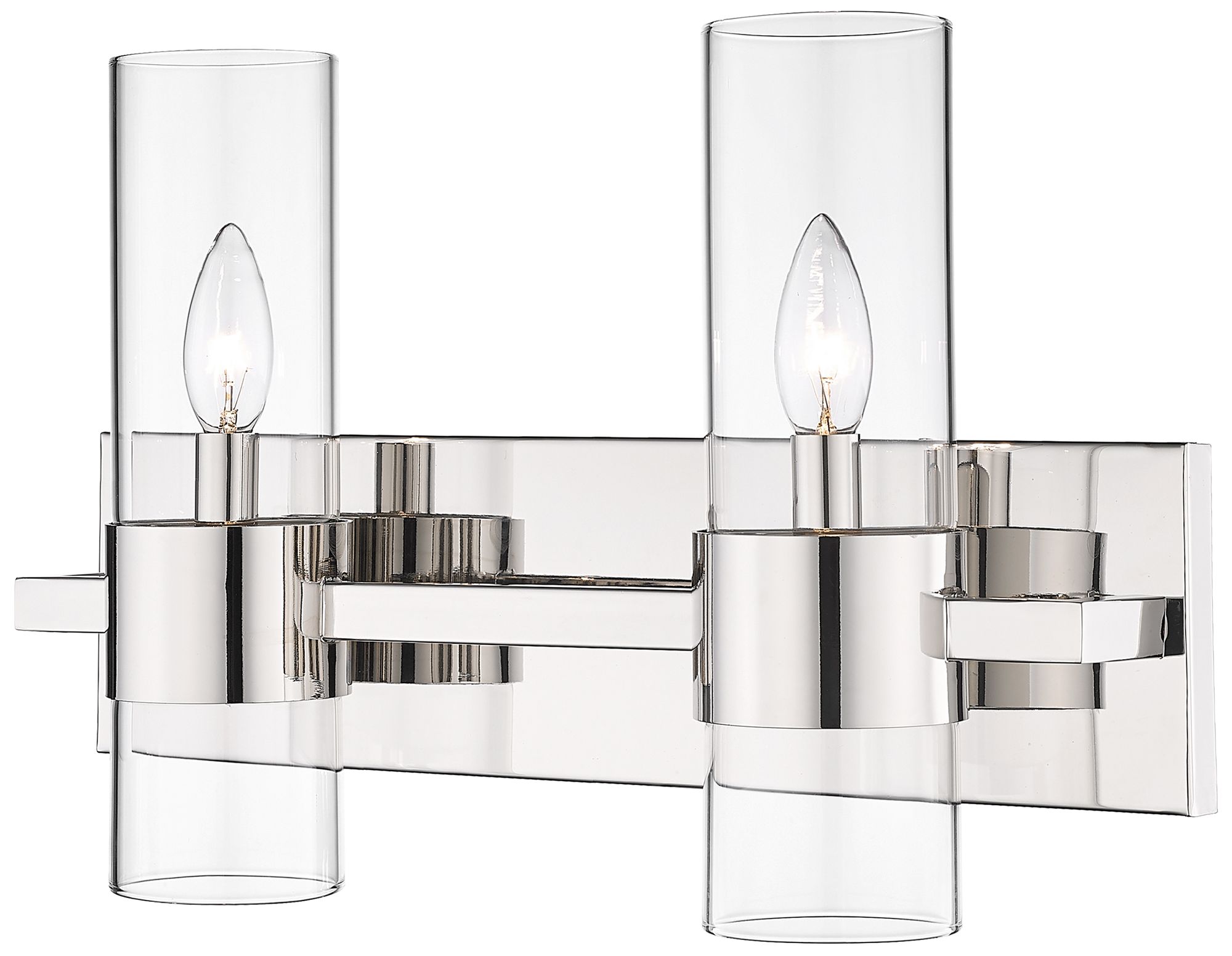 Z-Lite Lawson 17" Wide Polished Nickel 2-Light Bath Light