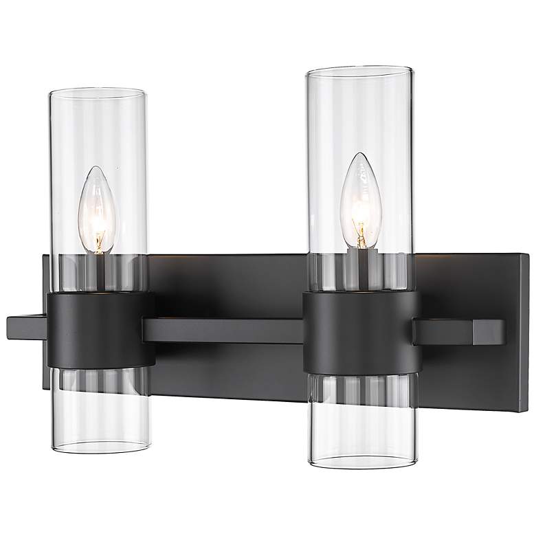 Image 1 Z-Lite Lawson 2 Light Vanity in Matte Black