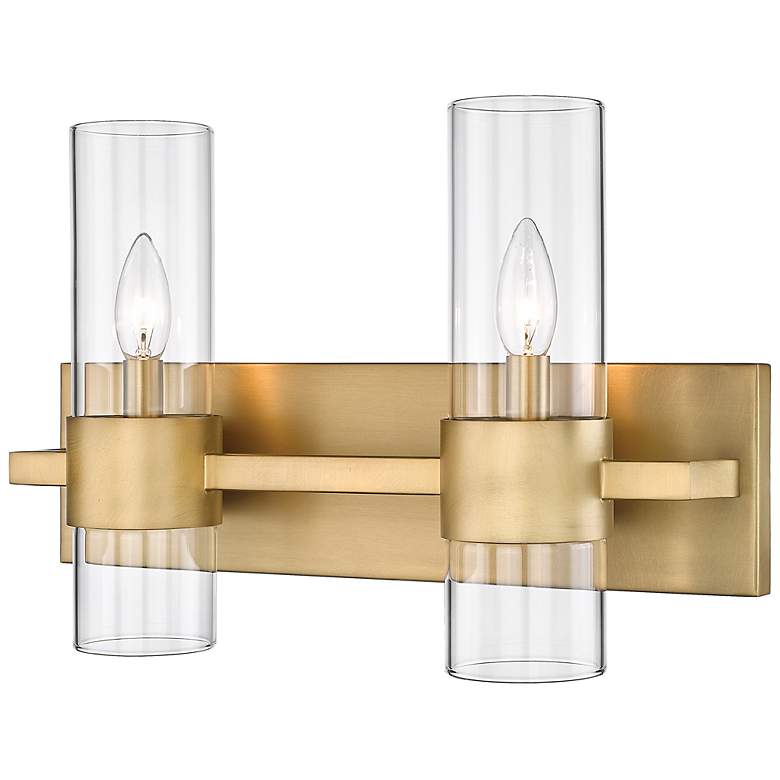 Image 1 Z-Lite Lawson 2 Light Vanity in Rubbed Brass