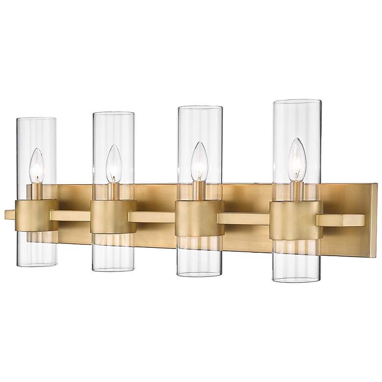 Image 1 Z-Lite Lawson 4 Light Vanity in Rubbed Brass