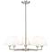 Z-Lite Leila 34" Wide Brushed Nickel 5-Light Chandelier