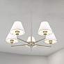 1_Z-Lite Leila 34" Wide Brushed Nickel 5-Light Chandelier