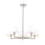 5_Z-Lite Leila 34" Wide Brushed Nickel 5-Light Chandelier more views