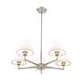 6_Z-Lite Leila 34" Wide Brushed Nickel 5-Light Chandelier more views