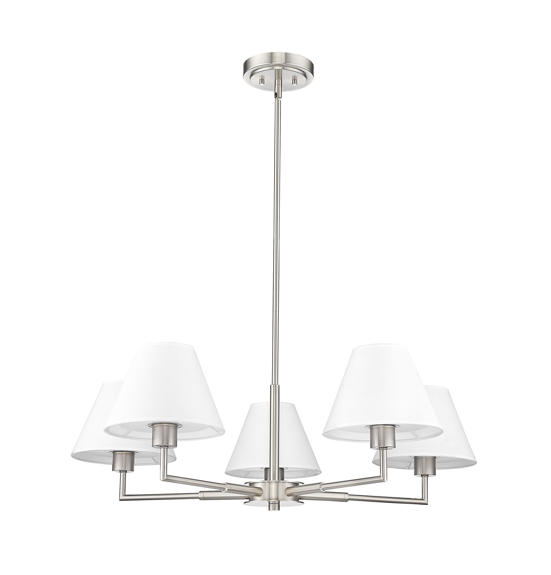 Z-Lite Leila 34" Wide Brushed Nickel 5-Light Chandelier
