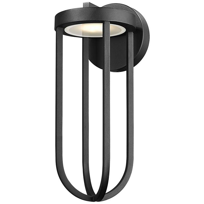 Image 1 Z-Lite Leland 18" High Sand Black LED Outdoor Wall Light