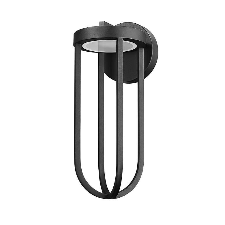 Image 7 Z-Lite Leland 18" High Sand Black LED Outdoor Wall Light more views