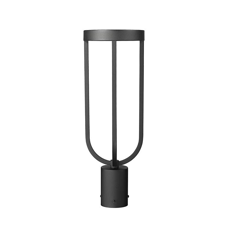 Image 2 Z-Lite Leland 21" High Sand Black LED Outdoor Post Light more views