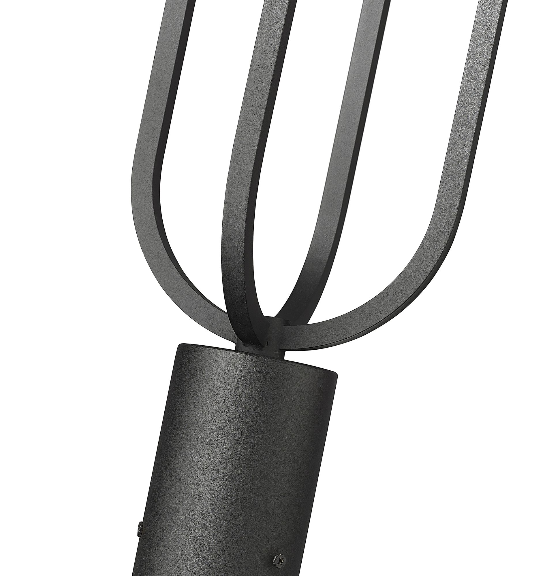 Z-Lite Leland 21" High Sand Black LED Outdoor Post Light