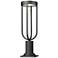 Z-Lite Leland 22 3/4" High Sand Black LED Outdoor Pier Light
