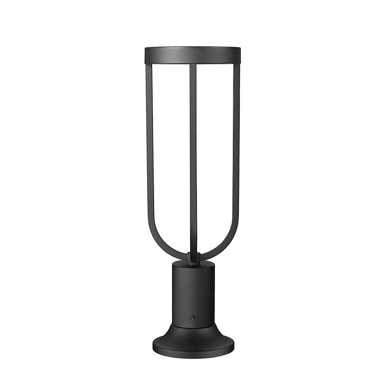 Image 4 Z-Lite Leland 23" High Sand Black LED Outdoor Pier Light more views