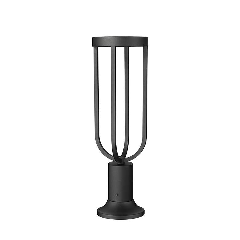Image 5 Z-Lite Leland 23" High Sand Black LED Outdoor Pier Light more views
