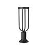 5_Z-Lite Leland 23" High Sand Black LED Outdoor Pier Light more views