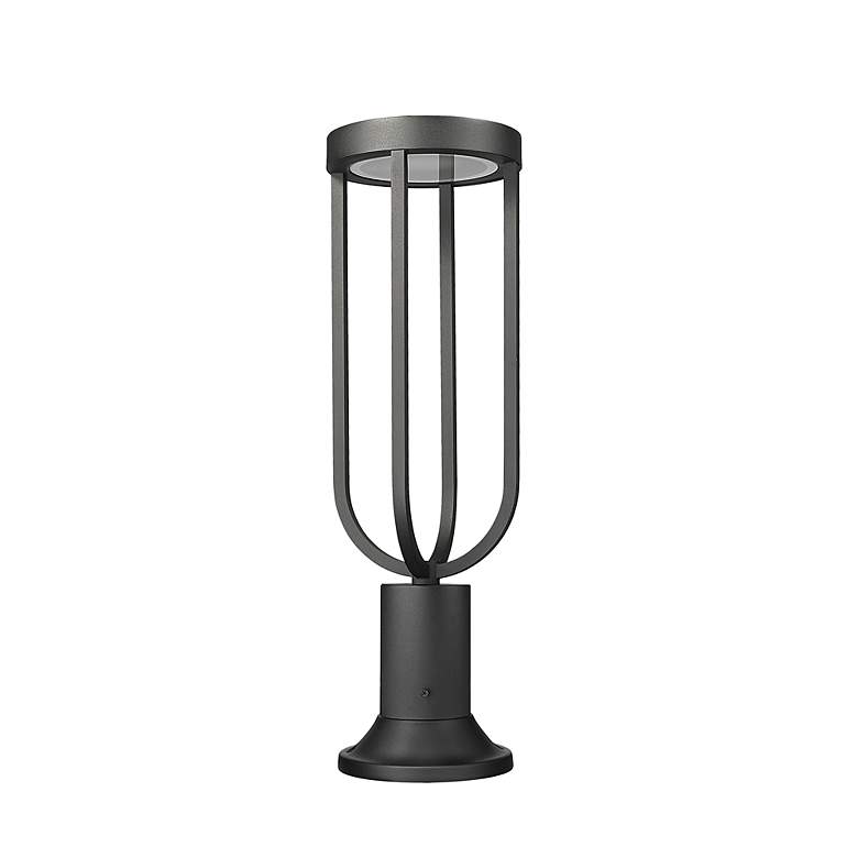 Image 7 Z-Lite Leland 23" High Sand Black LED Outdoor Pier Light more views