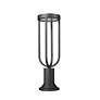 7_Z-Lite Leland 23" High Sand Black LED Outdoor Pier Light more views