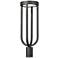 Z-Lite Leland 26 1/4" High Sand Black LED Outdoor Post Light