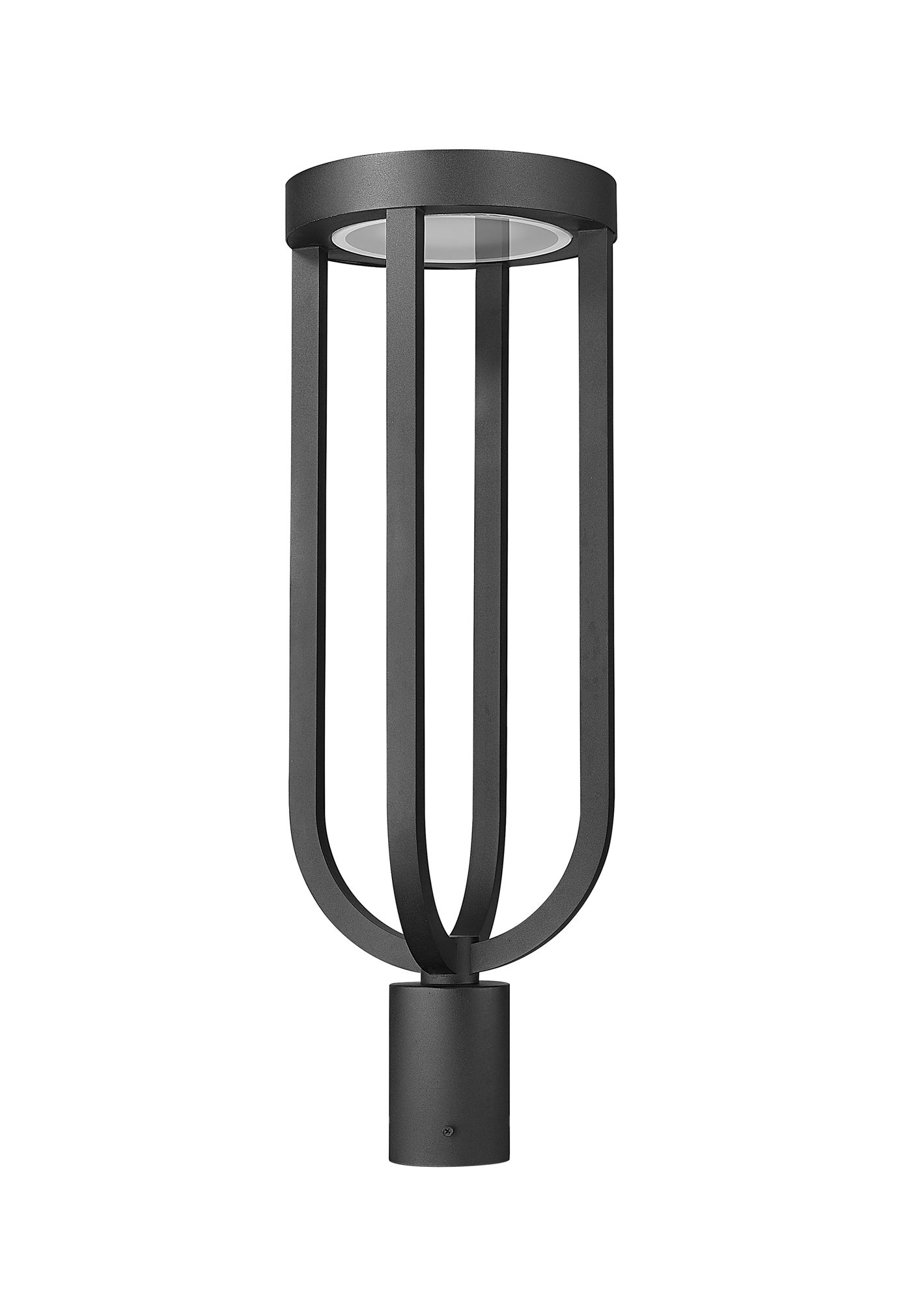 Z-Lite Leland 26 1/4" High Sand Black LED Outdoor Post Light