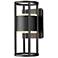Z-Lite Luca 12" High Black LED Outdoor Wall Light