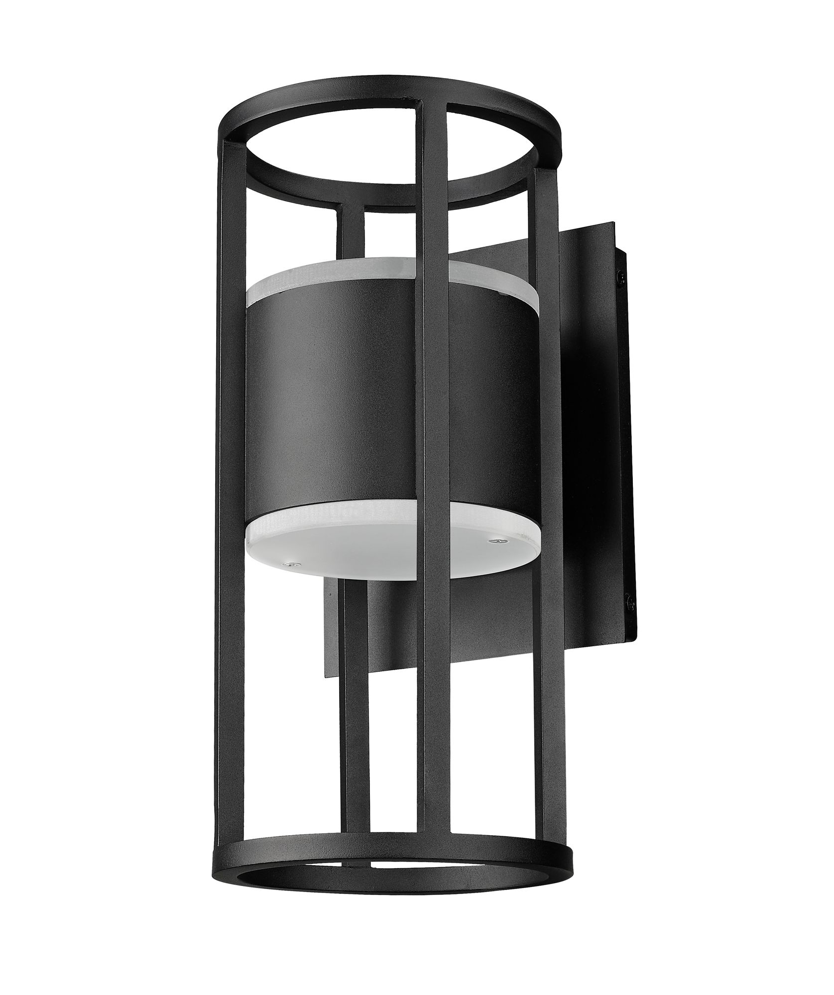 Z-Lite Luca 12" High Black LED Outdoor Wall Light