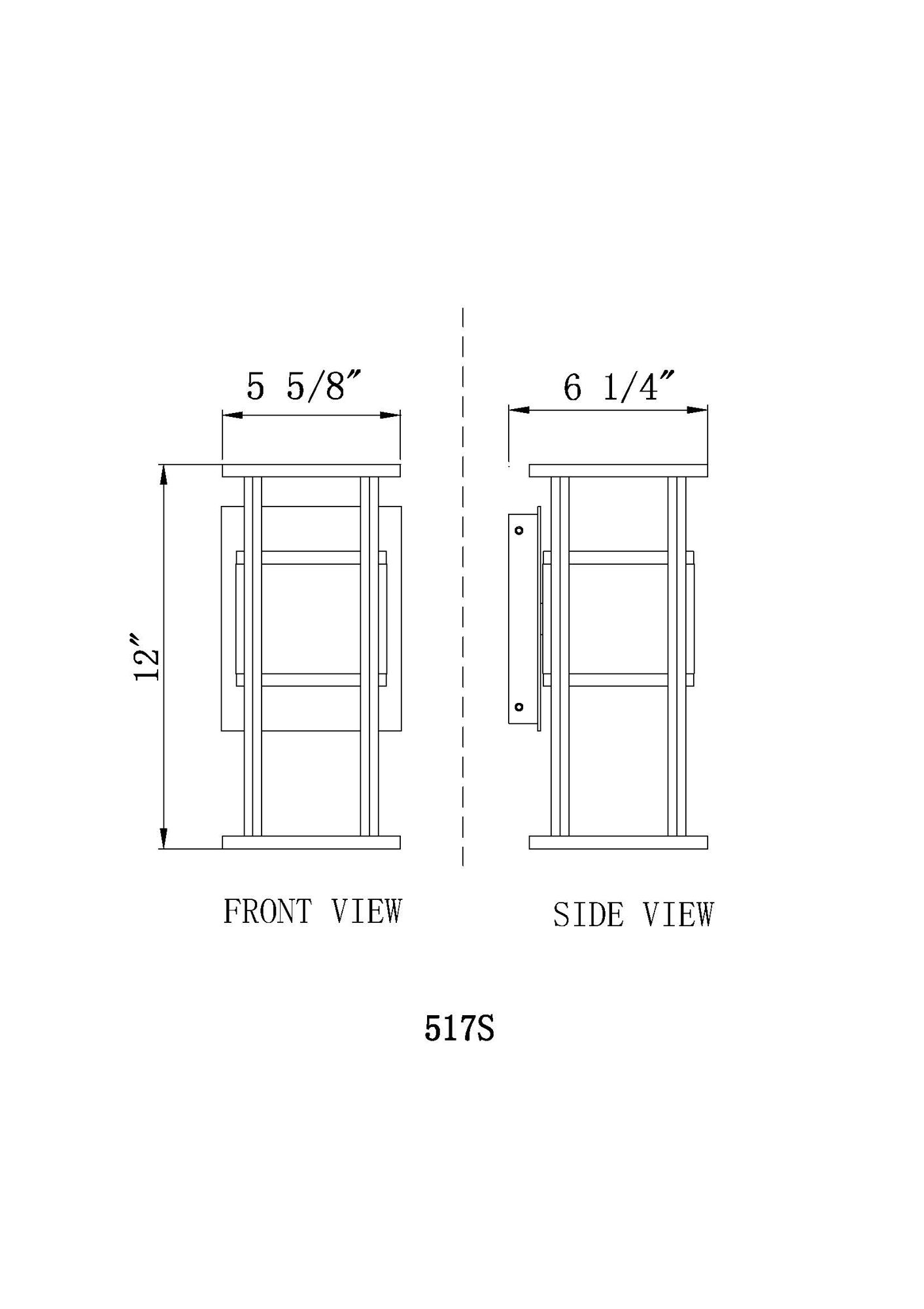 Z-Lite Luca 12" High Black LED Outdoor Wall Light