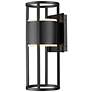 2_Z-Lite Luca 18" High Black LED Outdoor Wall Light