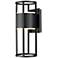 Z-Lite Luca 18" High Black LED Outdoor Wall Light
