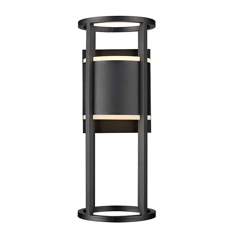 Image 5 Z-Lite Luca 18" High Black LED Outdoor Wall Light more views