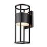 6_Z-Lite Luca 18" High Black LED Outdoor Wall Light more views