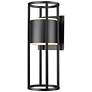 2_Z-Lite Luca 24" High Black LED Outdoor Wall Light