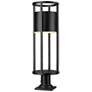 1_Z-Lite Luca 29 3/4" High Black LED Outdoor Pier Mount Light