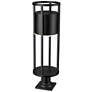 4_Z-Lite Luca 29 3/4" High Black LED Outdoor Pier Mount Light more views
